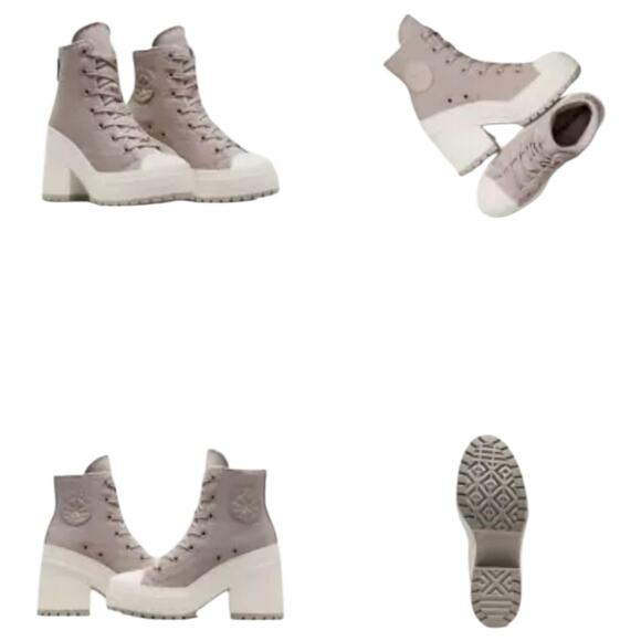 CONVERSE Chuck 70 De Luxe Heel Stone Gray Boots‎ Shoes NEW Men's Size 10.5 - Picture 12 of 13